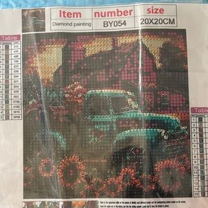 25-8. Truck and Barn Diamond Painting Kit